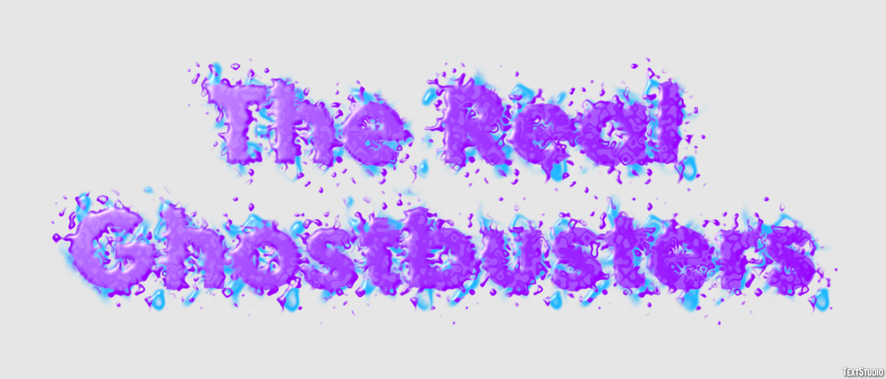 The Real Ghostbusters Text Effect