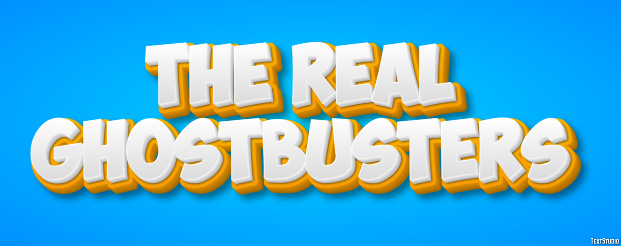 The Real Ghostbusters Text Effect