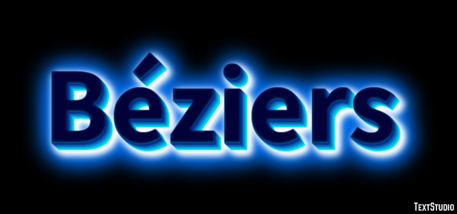 Béziers Efeito de texto