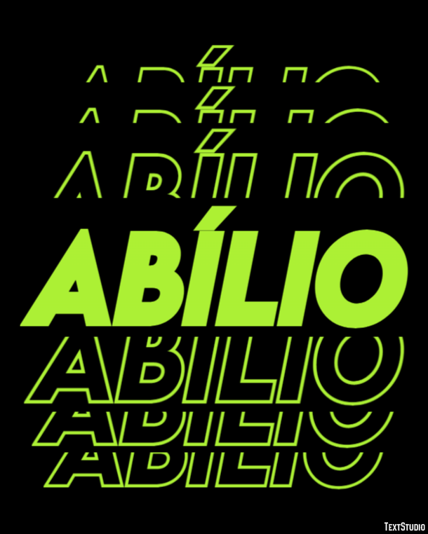 Abílio Efeito de texto