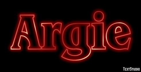 Argie Text effect
