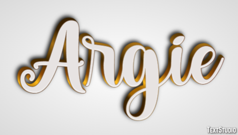 Argie Text effect