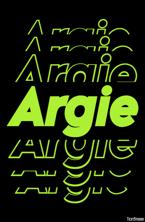 Argie Texteffekt