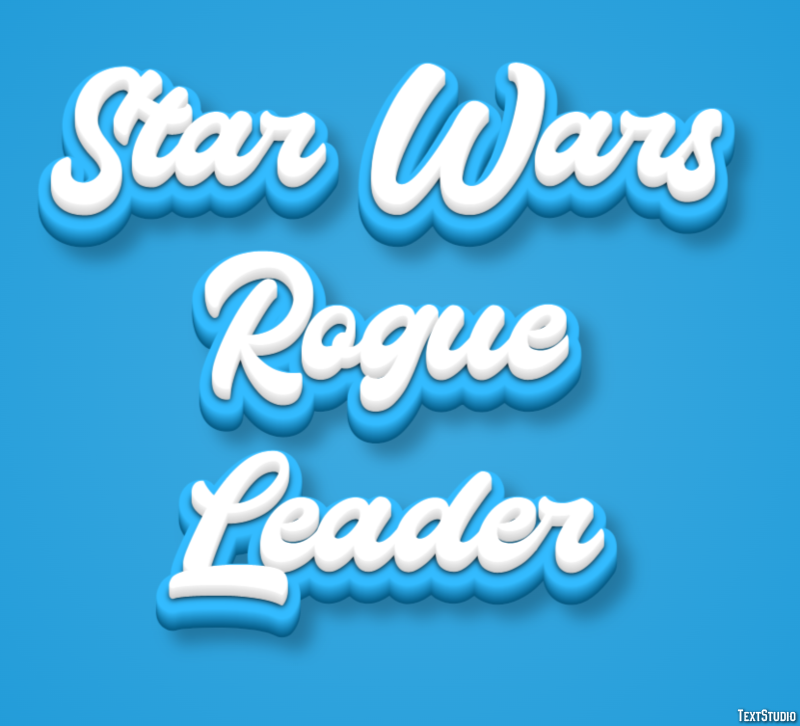 Star Wars Rogue Leader Эффект текста