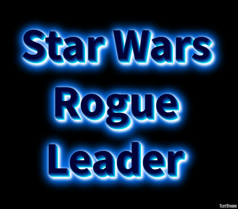 Star Wars Rogue Leader Эффект текста