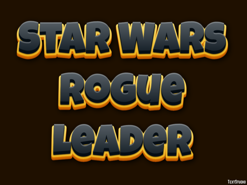 Star Wars Rogue Leader Эффект текста