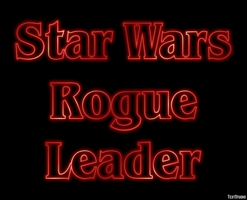 Star Wars Rogue Leader Эффект текста