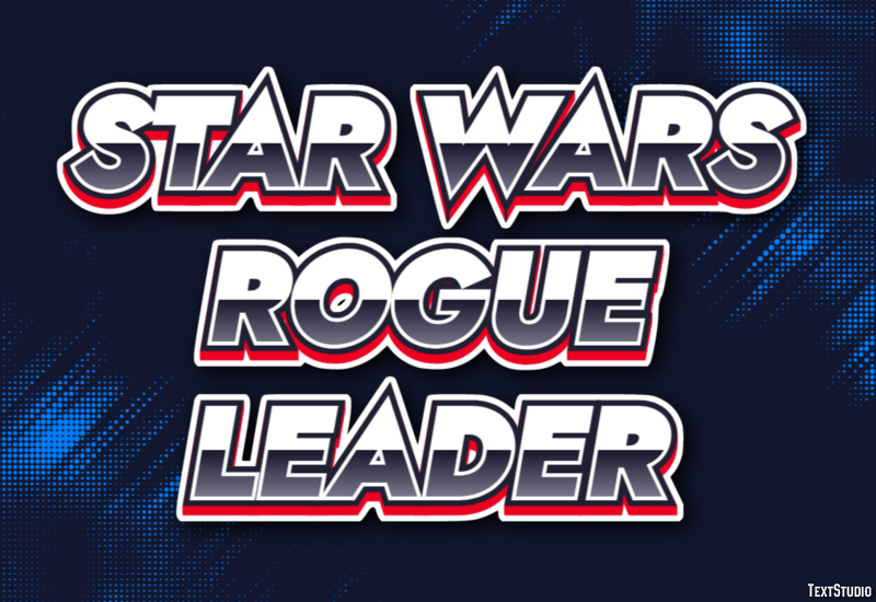 Star Wars Rogue Leader Эффект текста