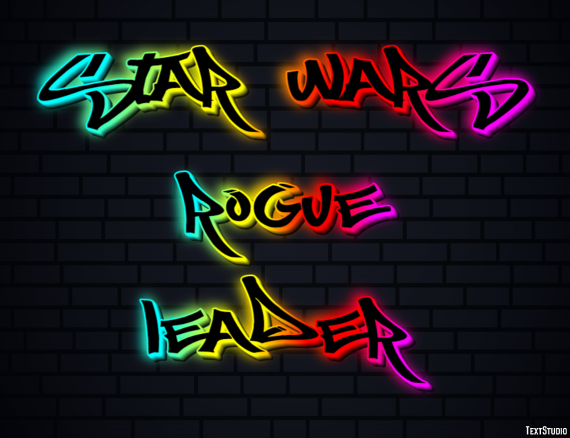 Star Wars Rogue Leader Эффект текста