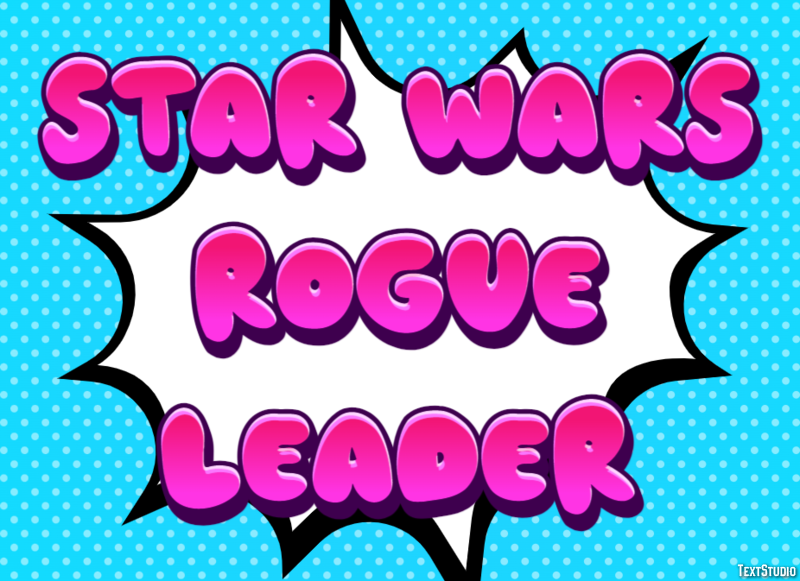 Star Wars Rogue Leader Эффект текста
