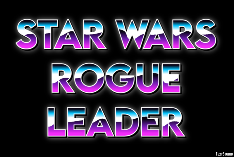 Star Wars Rogue Leader Эффект текста