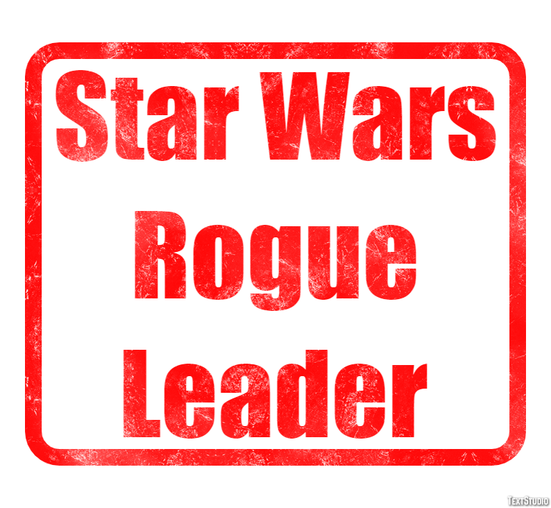 Star Wars Rogue Leader Эффект текста