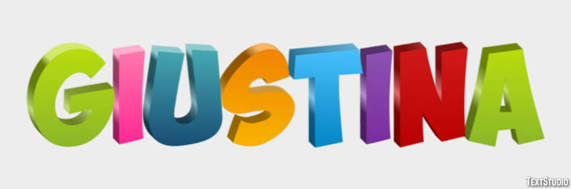 Giustina Effetto testo