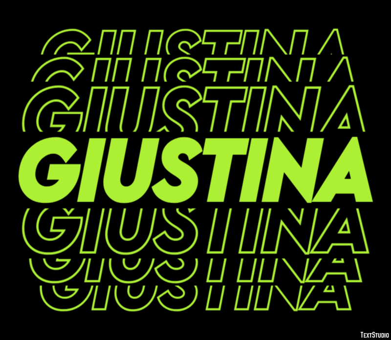 Giustina Effetto testo
