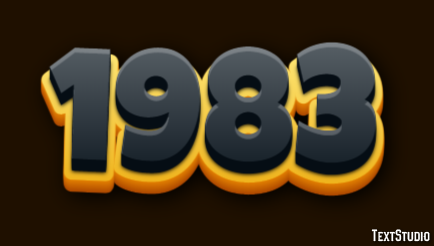 1983 Text Effect