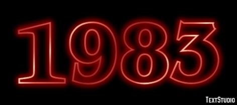 1983 Text Effect