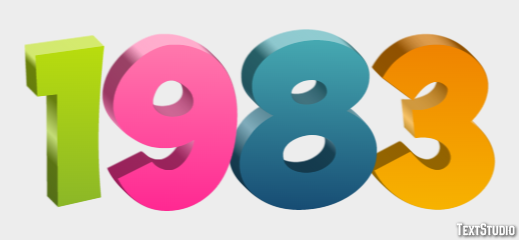 1983 Эффект текста