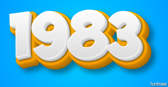 1983 Text Effect