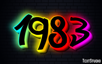 1983 Text Effect