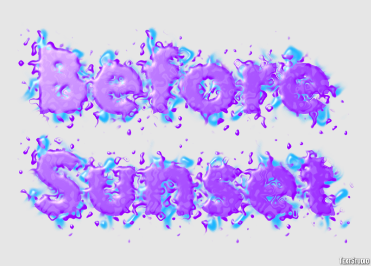 Before Sunset Text Effect