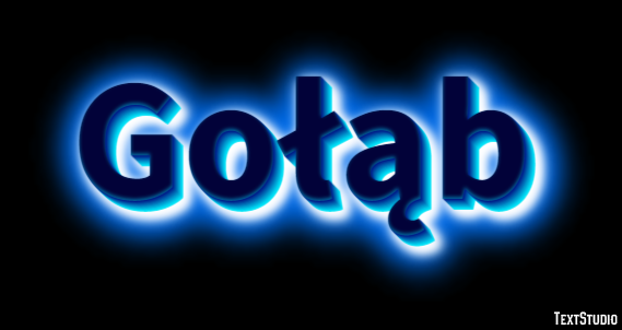 Gołąb Efeito de texto
