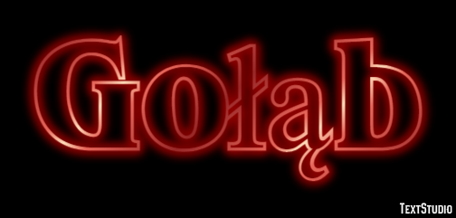 Gołąb Text Effect