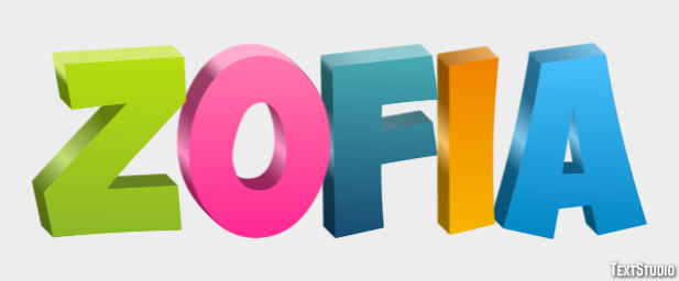 Zofia Efecto de Texto