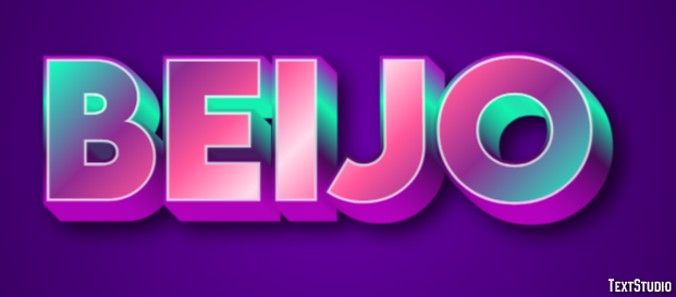 Beijo Text effect