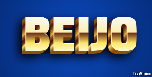 Beijo Text effect