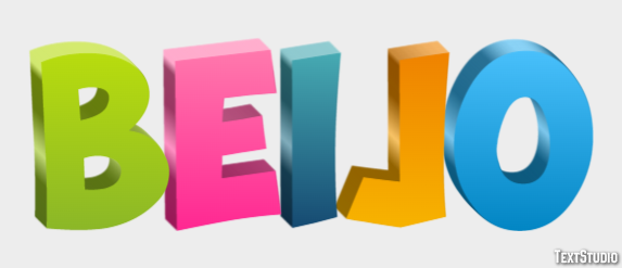 Beijo Text effect