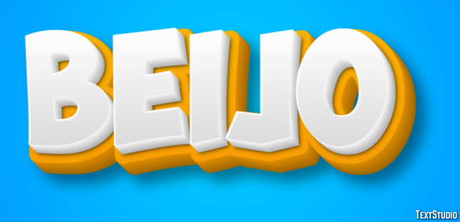 Beijo Text effect