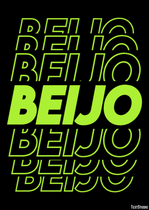 Beijo Text effect