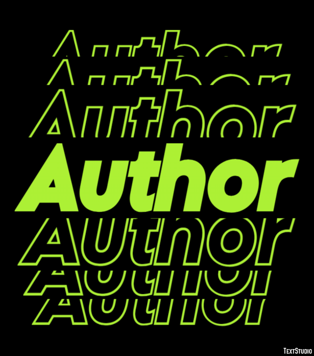Author Text effect