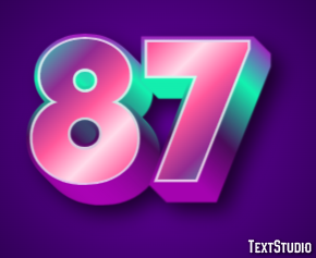 87 Text Effect