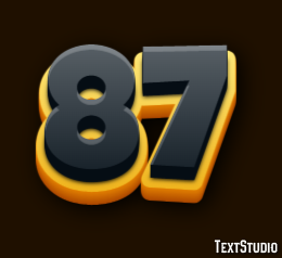 87 Text Effect