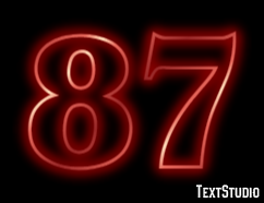 87 Text effect