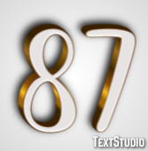 87 Text effect