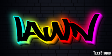 Lawn Tekst Effect