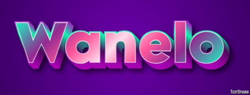 Wanelo Text Effect