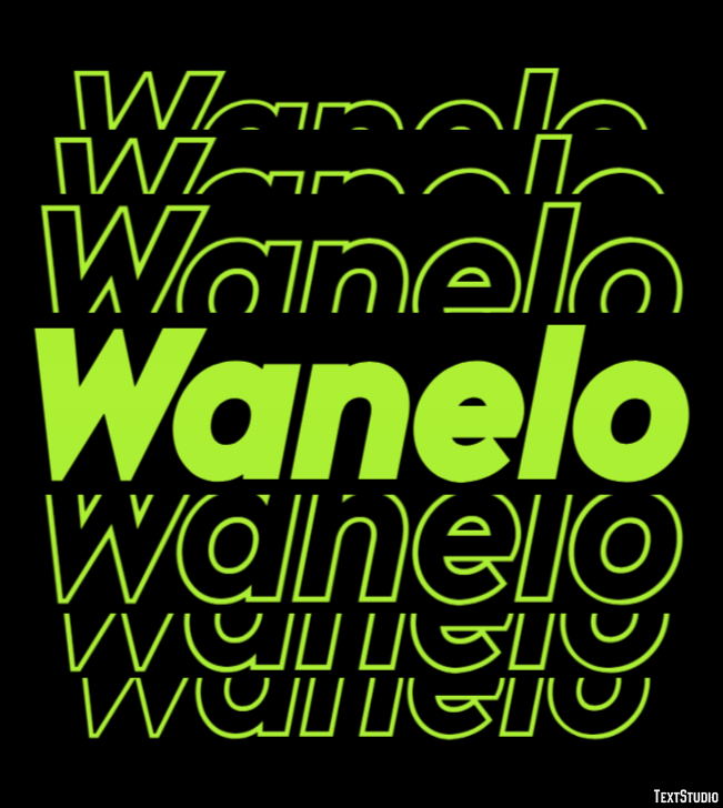 Wanelo Text Effect