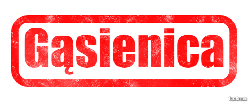 Gąsienica Tekst Effect