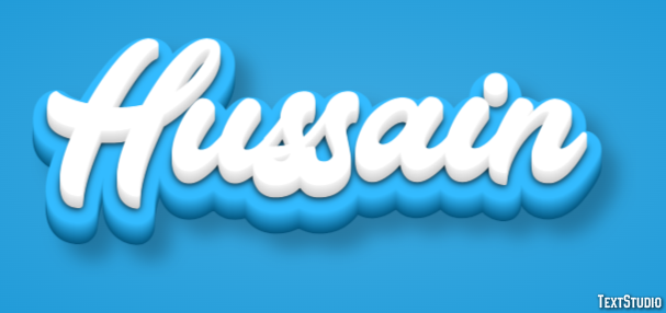 Hussain Efecto de Texto