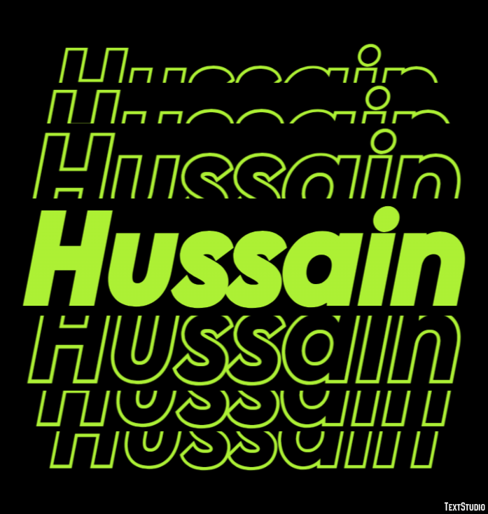 Hussain Efecto de texto