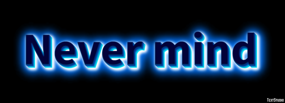 Never mind Text Effect
