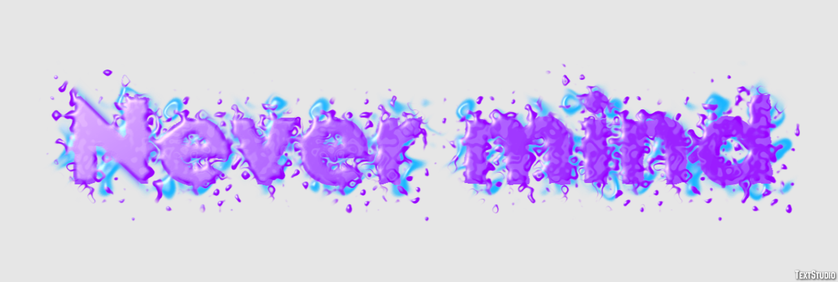 Never mind Text Effect
