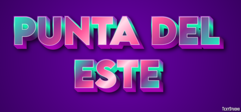 Punta del Este Efekt tekstowy