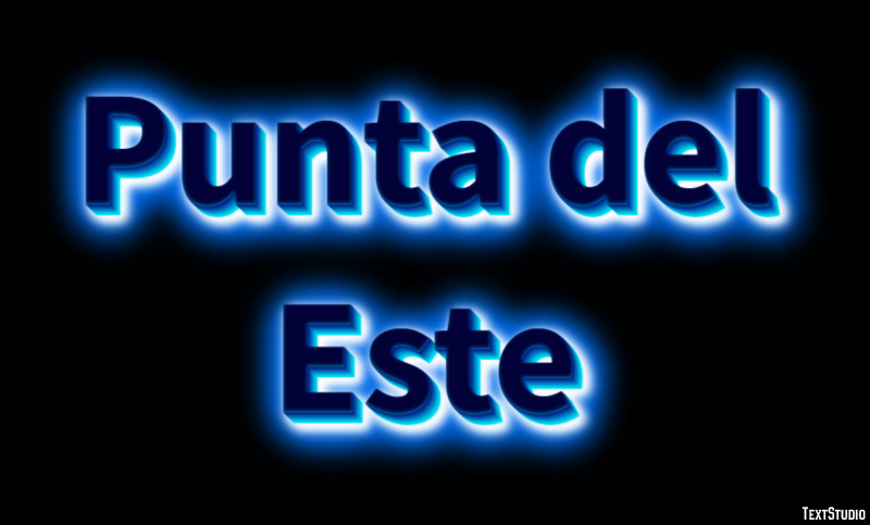 Punta del Este Efekt tekstowy
