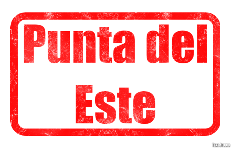 Punta del Este Efecto de Texto