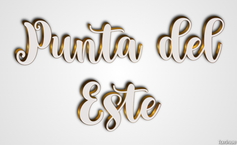 Punta del Este Эффект текста
