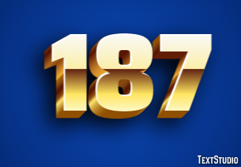 187 Text Effect